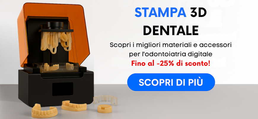  Scopri i migliori materiali e accessori per l'odontoiatria digitale Fino al -25% di sconto!